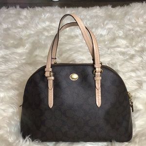 Coach Peyton Signature Cora Domed Satchel